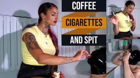 Coffee, cigarettes, and spit - HD - 10:11 video - featuring Miss Dula - from LoyalFans