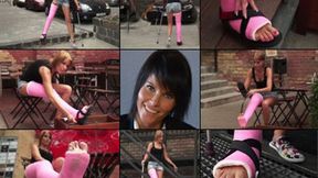 Bree LLC Stepping out in Public with Foot Play in HD (in HD 1920X1080) - HD - 14:03 video - from Clips4sale
