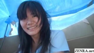 Homeless JAV star sex for food in cardboard home Subtitled - 5:05 video - from Cremz