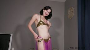 Dancer Belly Button and Belly Worship - Mari Merlowe 4K MP4 - 4K - 12:20 video - from Clips4sale