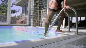 Betzz: Wet Nylon Striptease - HD - 2:10 video - from AbXXX