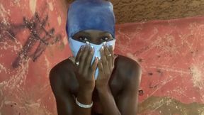 Hot Ebony Babe Caressing her Tits Dancing and Twerking Front and Back View - HD - 5:14 video - from xHamster