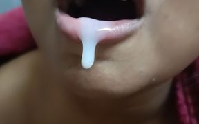 Bhabi with Big Boobs Gives Nice Blowjob and Takes All Cum in Her Mouth - HD - 3:09 video - from xHamster