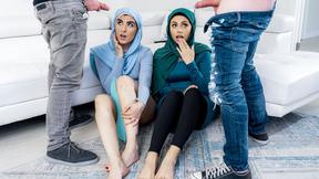 ”Curious Muslim girls explore desires with stepbrothers - Rose Darling, Nikki Slick” - 4K - 8:56 video - from TransHero