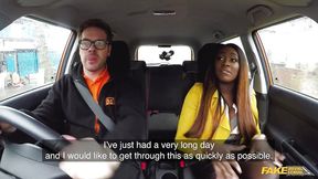 Ebony beauty welcomes huge black cock in a car - HD - 40:42 video - from BigBumFun