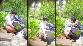 Young Chinese couple having oral sex in park - 2:04 video - from WierdJapan