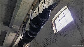 Mummification Suspensionin The Barn - HD - 8:01 video - from BDSMX