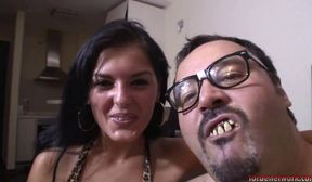 ugly fat guy is having unprotected sex with a hot girl - HD - 14:27 video - from PornOne