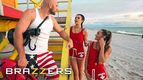 Lifeguards Kylie Rocket And MacKenzie Mace Take Turns Getting Their Wet Pussies Pounded By JMac - BRAZZERS - HD - 10:05 video - from xHamster