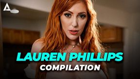 Hot redhead Lauren Phillips in powerful group action - 40:35 video - featuring Lauren Phillips - from B1gTits