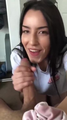 Amateur GF gives a blowjob on phone call - HD - 0:09 video - from S3xd