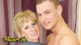 Hairy Stepmother Takes Stepson's Thick Cock in Her Tight Ass and Pussy - HD - 10:22 video - from Fucker