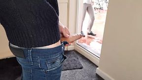 Public Dick Flash Neighbor was surprised to see a guy jerking off but helped him cum (cum hater) - SD - 5:16 video - from PublicRZ