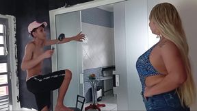 I Was Painting the MILF's House and She Dragged Me Into Her Room. - HD - 18:46 video - from FapHouse