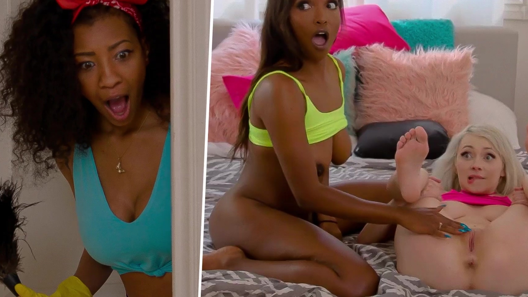 A black stepmother helps her stepdaughter and her black girlfriend to have fun. - HD - 12:00 video - featuring Daya Knight - from Fapality