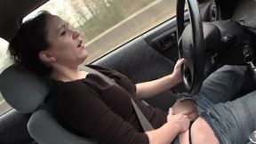 « Stress Relief After Work » Sexy MILF Rubs Her Wet Pussy While Driving - HD - 6:02 video - from xDegu