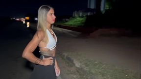 Cuckolded Husband Films Wife's Public Road BJ - 14:25 video - from W1mp