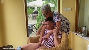 Horny Dude Caught Masturbating By Stacked Stepmom - HD - 8:00 video - from XMilf