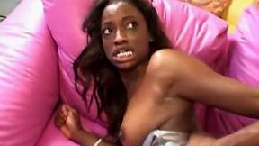 Ebony beauty rides and dominates massive black cock - 27:18 video - featuring Mandingo - from W4NKR