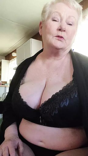 Horny Granny Helps Grandson With Jerk Off Instructions - HD - 2:51 video - from xHamster