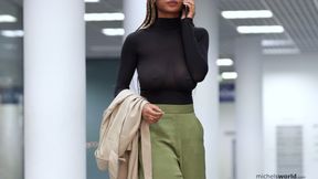braless and see through outfit in public - HD - 1:33 video - from xHamster