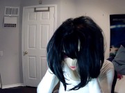 Miki & Celli Pt3! Masking in kigurumi doll Celli, kigurumi zentai encased rubber doll! - SD - 12:16 video - from Itsrealamateurs