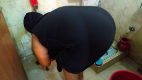 Taboo: Fucking My Beautiful Saudi MILF Huge Butt Stepmom in Bathroom When She Washing Clothes - HD - 6:02 video - from FapHouse
