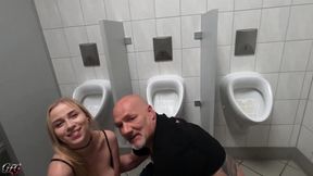 Cucki Has to Watch: Sirenasweet Lets Herself Be Bottled in the Men's Toilet by Egon Kowalski! - HD - 5:59 video - from FapHouse