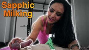 Sissy Husband One Finger Milking and Facesitting, Matriarch Ezada Sinn and Poodle, Matching Pink, Real Sapphic Training - 13:40 video - featuring Ezada Sinn - from Clips4sale