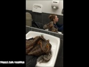 Public Bathroom Blowjob Ends with Huge Spray Facial Cumshot - Heather Kane - SD - 1:58 video - from RedTube