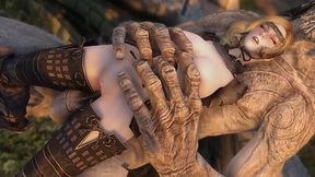 Fucking Skyrim's Biggest Beasts: Trolls, Giants and Werebears - HD - 12:47 video - from Jizzberry