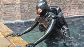 Summer of submission T2, sex in the pool! - Alex Latex - HD - 2:05 video - from xHamster