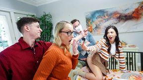 Thanksgiving Family Dinner Turns into a Freeuse Orgy - SD - 16:02 video - from ExtremeWhores