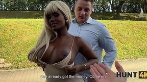 Fucking his ebony girlfriend right in front of him in public - HD - 15:10 video - from AnySex