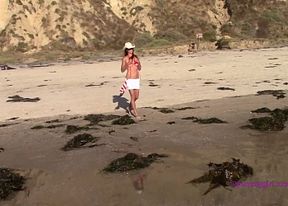 Wicked Weasel Strip Tease on Blacks beach - HD - 5:00 video - from SofieMariexxx