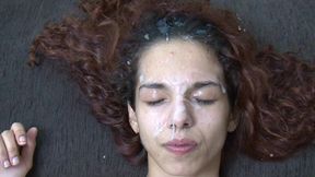 Skinny Petite Hairy Pussy Fucked and Cummed on Face by Three Monster Cocks - HD - 41:26 video - from xHamster