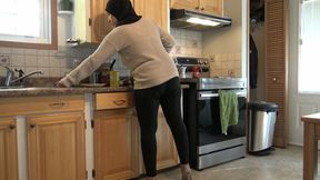 Arab Iraqi Wife Has Doggystyle Anal in the Kitchen - 3:50 video - from FapHouse