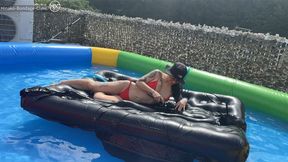 Giant Ball in a Pool! Rubber Vacuum Bed! Inflatables! Bondage Full Course! - SD - 60:52 video - from Clips4sale