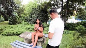 Sorority girl Ayda in amateur threesome with big dick - SD - 8:07 video - from BigBigTits