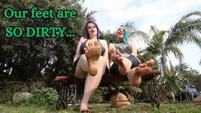 Goth Girl DOUBLE POV Dirty Feet Worship - SD - 9:43 video - from Clips4sale