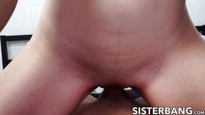 Slim blonde Dez Hansen penetrated deep by stepbros big cock - SD - 7:57 video - from HugeWangs