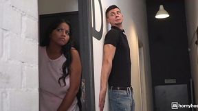 Receptionist gets lucky, fucking a daring curvy latina. - HD - 15:30 video - from XGroovy