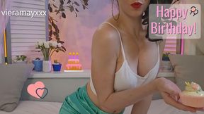 Birthday Surprise- Vibrator - SD - 9:14 video - from Clips4sale