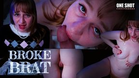 BROKE BRAT - Handjob, Blowjob and Cum On Tits - SD - 16:28 video - from Clips4sale