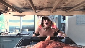 Raven-haired GILF Rita Daniels gets boned in the kitchne - HD - 7:59 video - from DefineBabe