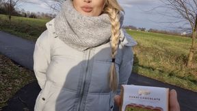 I blow and fuck a stranger for the last Dubai chocolate from the discount store - RISKY PUBLIC SEX - Litclit - 4K - 8:05 video - from xHamster