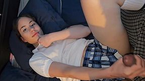 Petite Latina in school uniform let her step-bro cum in her pussy after deep fuck - HD - 16:37 video - from MyLust