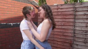 Lesbian Kissing & Jeans Wetting W Rosa & Carrie - HD - 2:12 video - featuring Rosa Rosebud - from xHamster