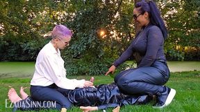 Matriarch Ezada Sinn and Giada milk Their human latex bench with multiple ruined orgasms - HD - 8:01 video - featuring Ezada Sinn - from Clips4sale
