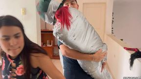 Duct Tape Hell: My Mummification Nightmare with the Ruthless Stepsiblings - HD - 21:22 video - from Selfgags